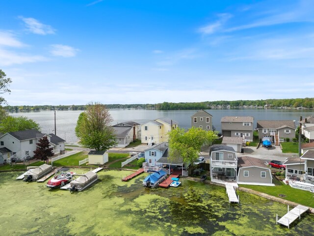 47 Ems W29B Ln, North Webster, IN 46555 - aerial perspective of suburban area featuring a large body of water