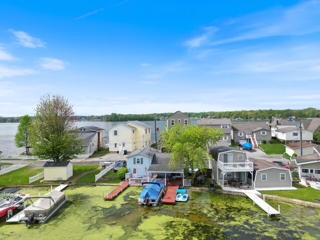 47 Ems W29B Ln, North Webster, IN 46555 - aerial perspective of suburban area with a nearby body of water
