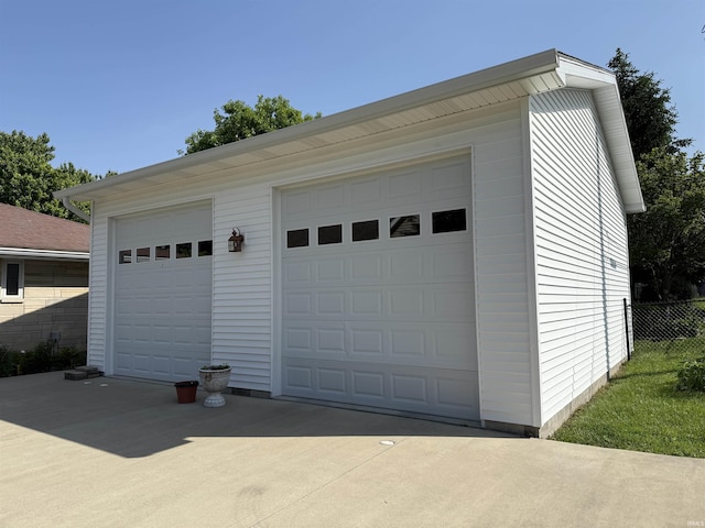 2110 Denson Ave, Bedford, IN 47421 - detached garage with fence