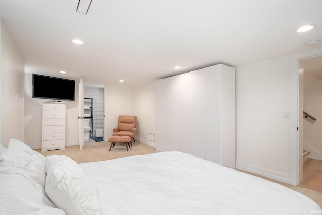 4 Edgewater Pl, Elkhart, IN 46516 - bedroom featuring recessed lighting, baseboards, and light carpet