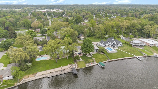 4 Edgewater Pl, Elkhart, IN 46516 - aerial view of property's location featuring a nearby body of water and nearby suburban area