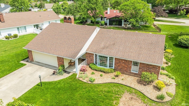 view from above of property