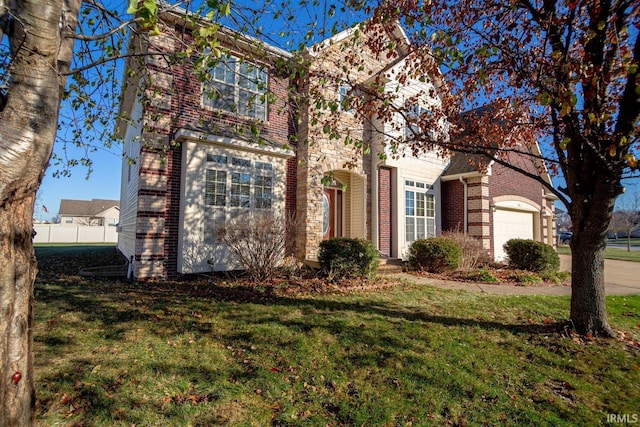 3905 Rushgrove Dr, Lafayette, IN 47909 - traditional home featuring brick siding and a front lawn