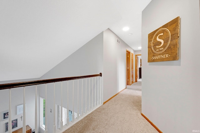 10731 Willow Creek Dr, Fort Wayne, IN 46845 - hallway featuring carpet, recessed lighting, and baseboards