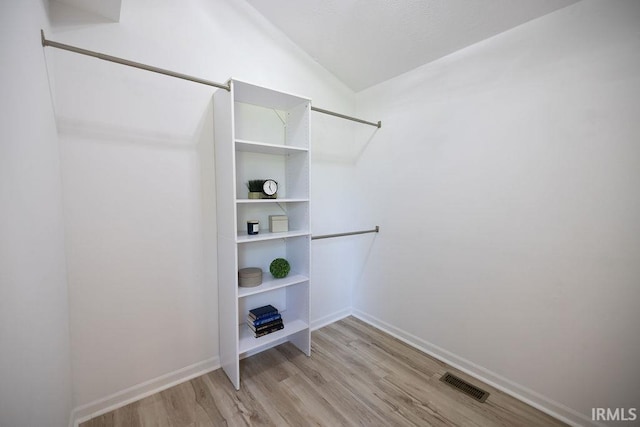103 Bluebird Ln, Sulphur Springs, IN 47388 - walk in closet with light wood-style floors and lofted ceiling