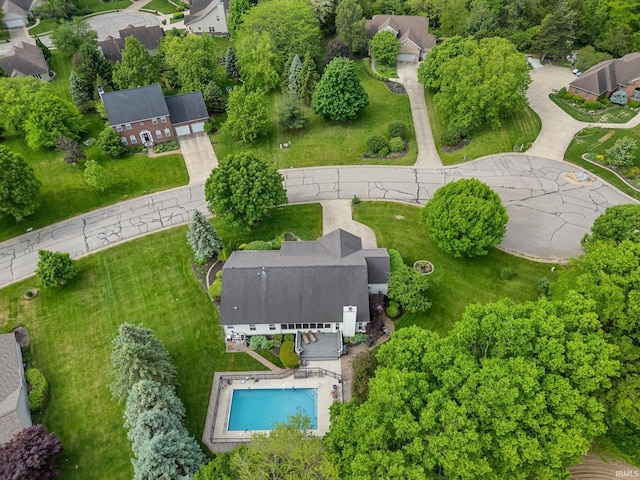 5132 Dunbar Dr, Lafayette, IN 47905 - drone / aerial view of a pool area