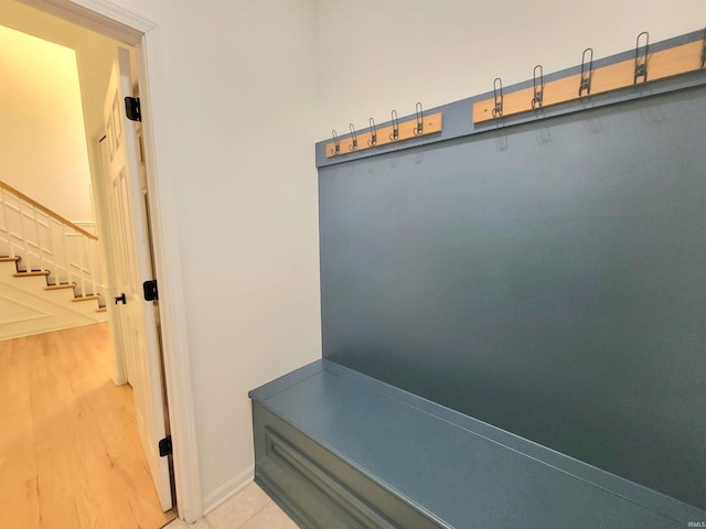 mudroom featuring baseboards