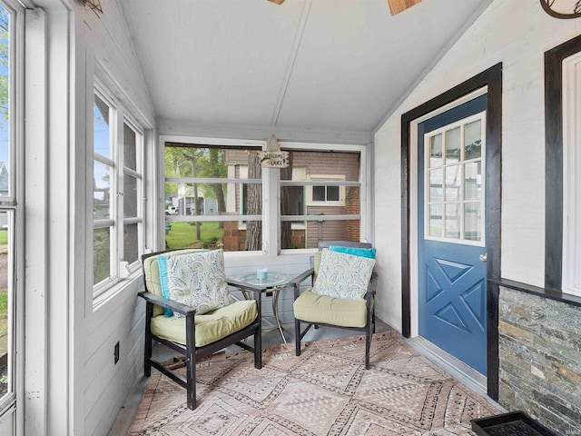 315 Lane 201bb Lake George Ln, Fremont, IN 46737 - sunroom / solarium featuring lofted ceiling