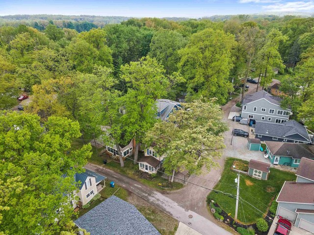 315 Lane 201bb Lake George Ln, Fremont, IN 46737 - bird's eye view of a heavily wooded area