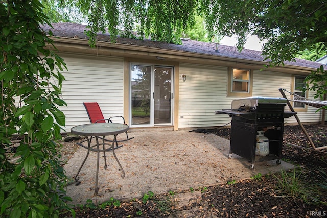 rear view of house with a patio area