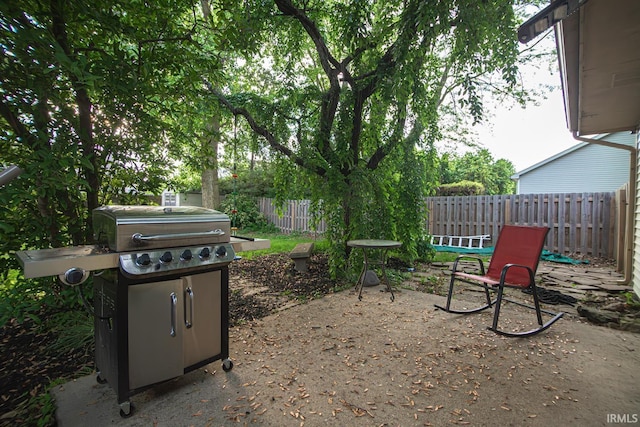 view of fenced backyard
