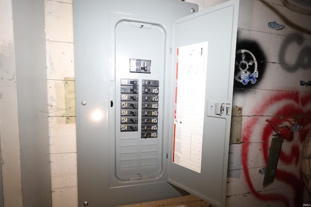 utility room featuring electric panel