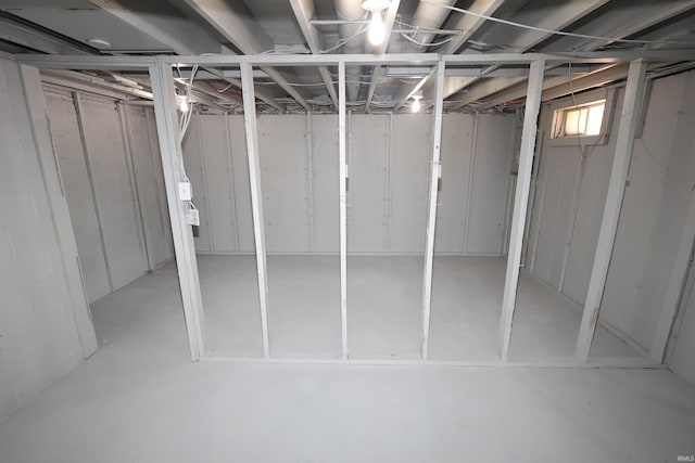 view of basement