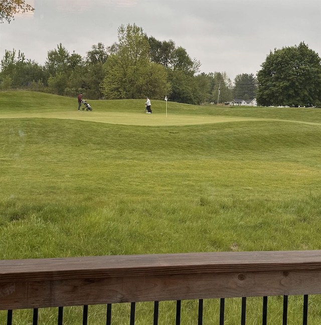 1953 S Troon Rd, Winona Lake, IN 46590 - surrounding community with a yard and view of golf course