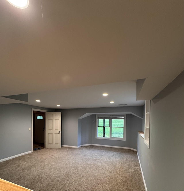 1953 S Troon Rd, Winona Lake, IN 46590 - carpeted empty room featuring baseboards and recessed lighting