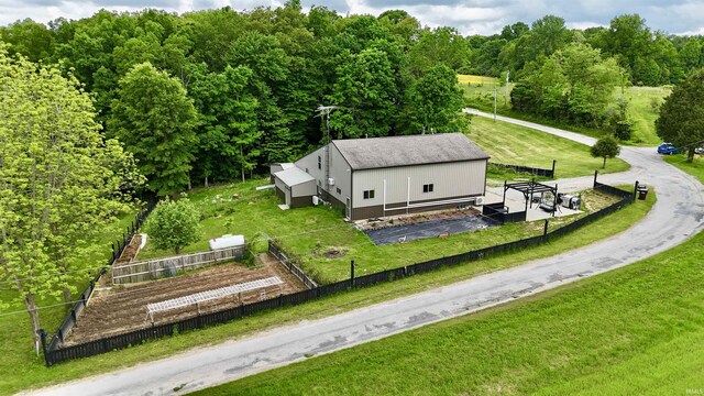 11475 Tedrow Ln, Shoals, IN 47581 - aerial view of property and surrounding area