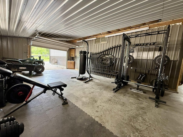 11475 Tedrow Ln, Shoals, IN 47581 - view of garage