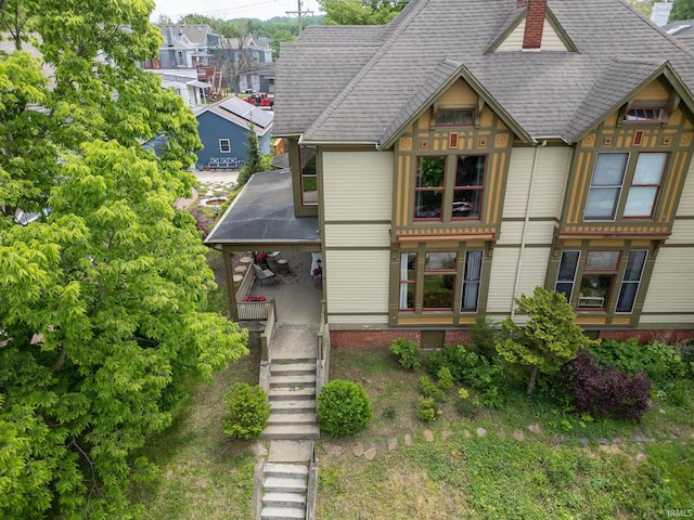 511 N 7th St, Lafayette, IN 47901 - rear view of property with a chimney