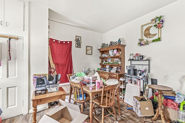 dining room featuring wood finished floors