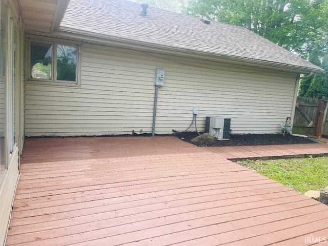 deck with fence