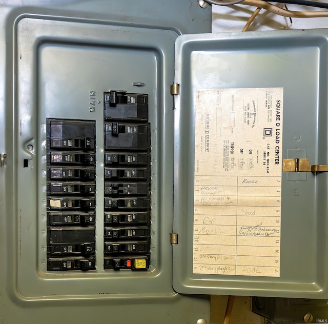 6408 Washington Ave, Evansville, IN 47715 - utility room featuring electric panel