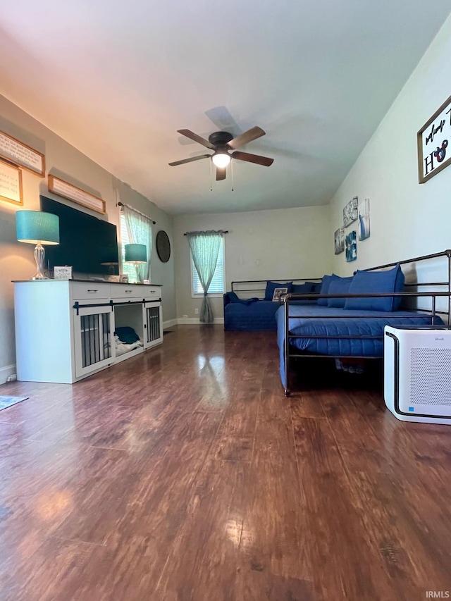 1304 Parkside Dr, Evansville, IN 47714 - bedroom with wood finished floors and baseboards