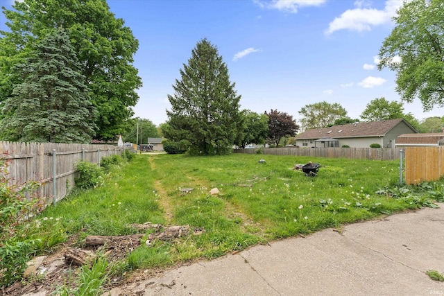 114 S Grand St, Lakeville, IN 46536 - view of yard featuring fence