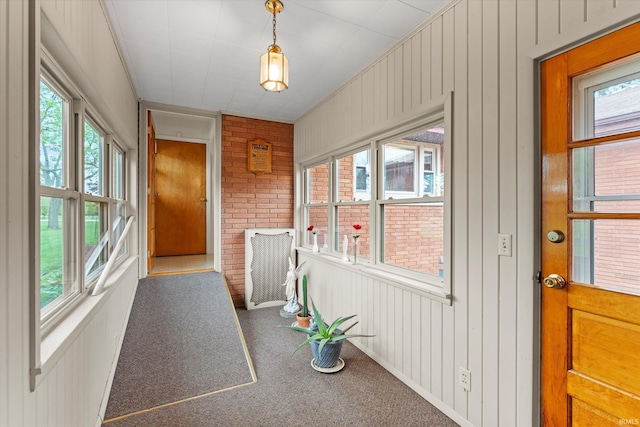 view of sunroom