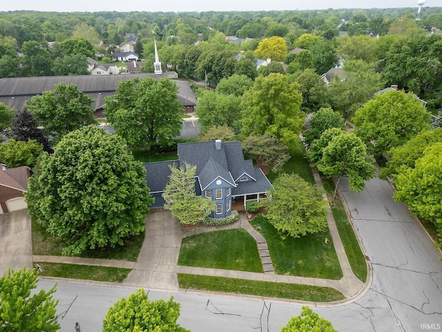 view from above of property