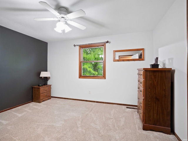 4904 Live Oak Ct, Fort Wayne, IN 46804 - unfurnished bedroom with carpet floors, baseboards, and a ceiling fan