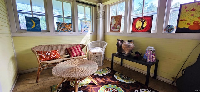 718 N Cherry St, Mount Carmel, IL 62439 - sitting room featuring baseboards