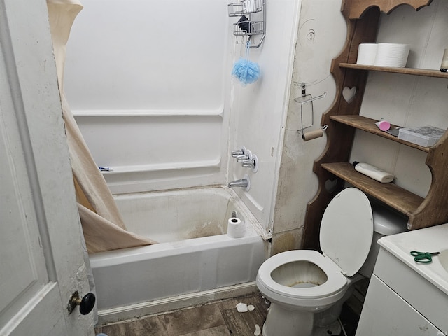 1211 N St, Logansport, IN 46947 - bathroom with toilet,  shower combination, and vanity