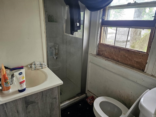 1211 N St, Logansport, IN 46947 - full bath featuring a stall shower and toilet