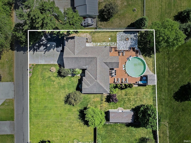 53 Ems C29 Ln, Warsaw, IN 46582 - aerial view of property and surrounding area featuring property boundaries highlighted