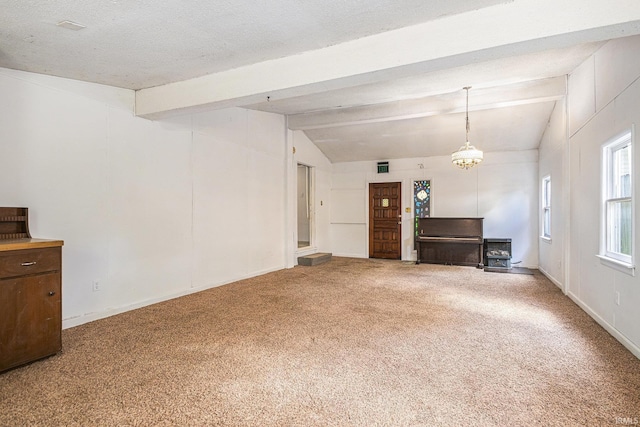 19401 Burke St, South Bend, IN 46637 - unfurnished living room featuring carpet flooring and baseboards