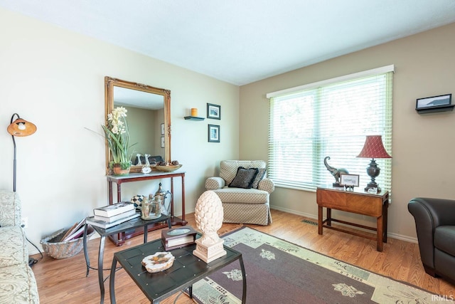682 E Heather Dr, Bloomington, IN 47401 - living area with wood finished floors and baseboards