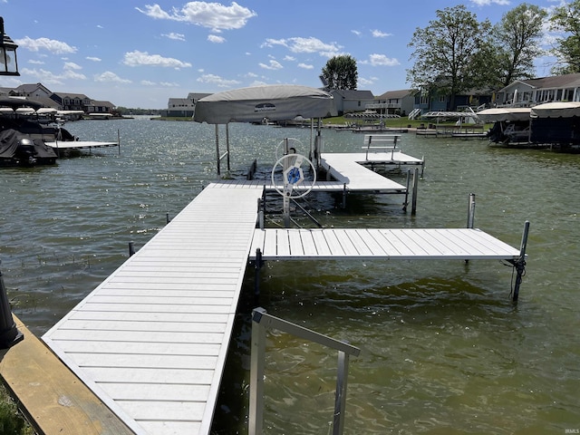 1620 Colonial Dr, Rochester, IN 46975 - dock area with a water view and a residential view