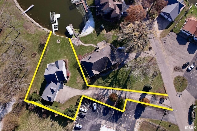 1620 Colonial Dr, Rochester, IN 46975 - aerial view of property and surrounding area featuring property boundaries highlighted