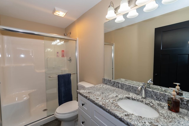 30512 Jaxon Dr, Elkhart, IN 46517 - full bath with a shower stall, toilet, and vanity
