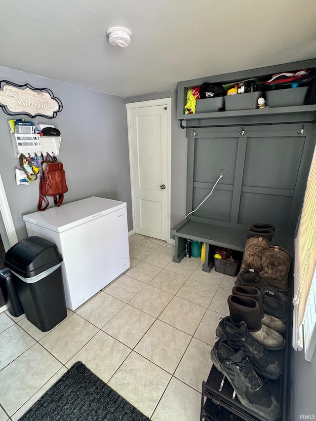 701 N Lincoln Ave, Rockport, IN 47635 - laundry area with light tile patterned flooring