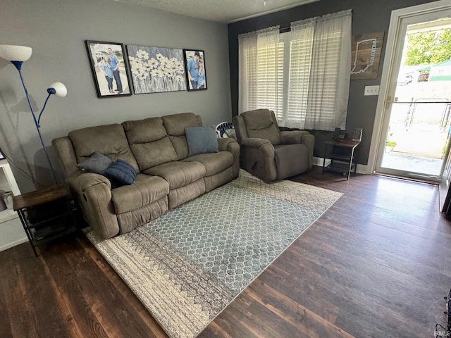 701 N Lincoln Ave, Rockport, IN 47635 - living room with wood finished floors and baseboards