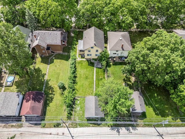 aerial view of residential area