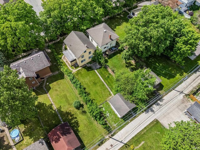 aerial perspective of suburban area