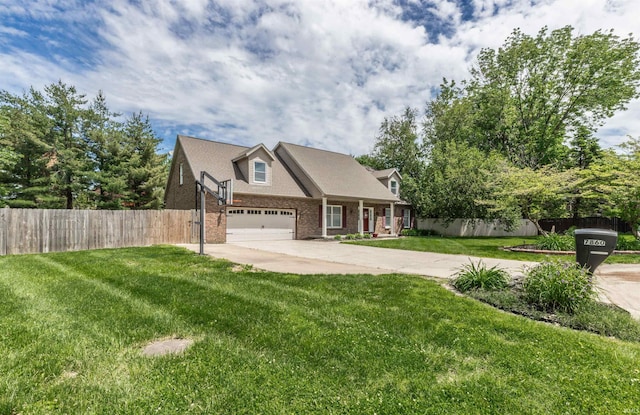 7860 Cedar Ridge Dr, Evansville, IN 47715 - view of front facade featuring concrete driveway, brick siding, and a garage
