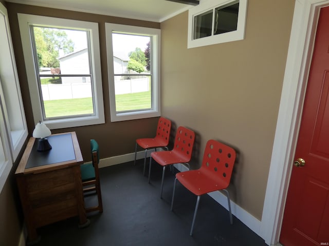 51044 Portage Rd, South Bend, IN 46628 - living area featuring baseboards