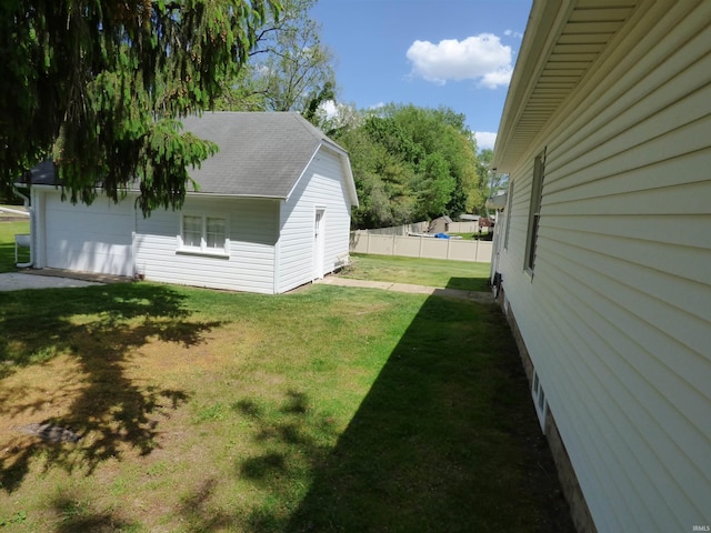 51044 Portage Rd, South Bend, IN 46628 - view of yard featuring a garage