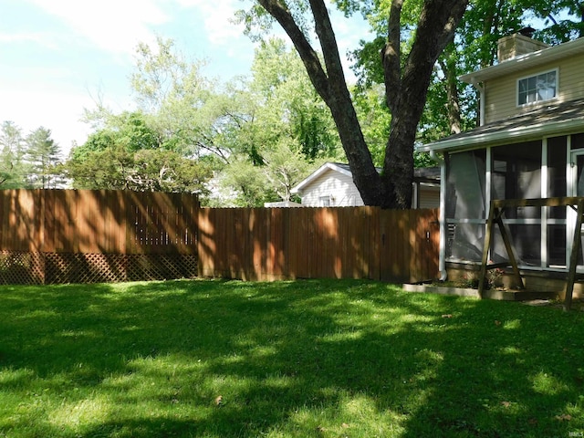1702 Valley View Dr, Bedford, IN 47421 - view of yard featuring a sunroom