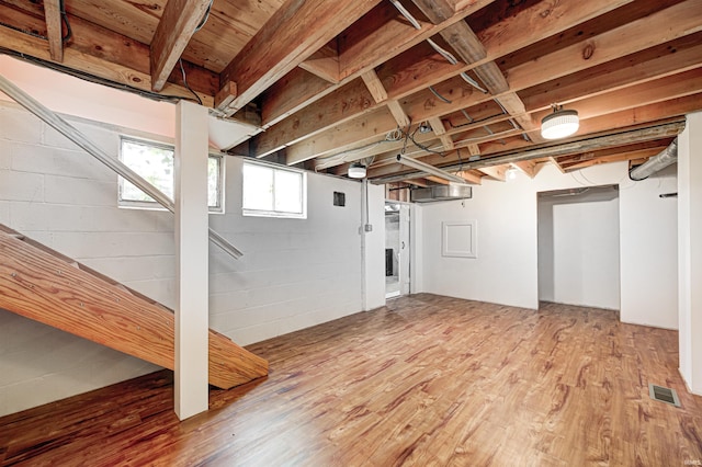 4302 Kessler Blvd N Drive, Indianapolis, IN 46220 - below grade area featuring wood finished floors