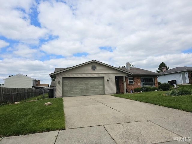 4415 Richfield Ln, Fort Wayne, IN 46816 - ranch-style house with a garage, concrete driveway, and brick siding