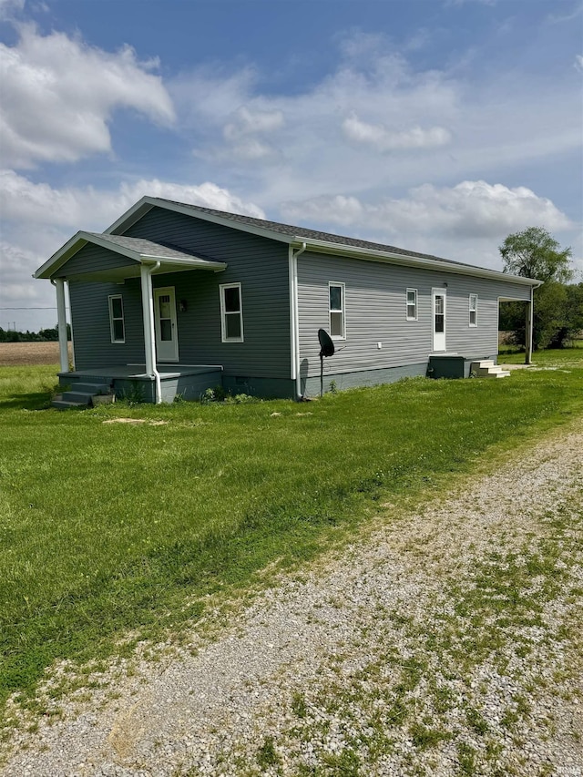485 E 250 Rd N, Rockport, IN 47635 - back of property with a lawn